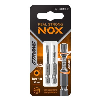 Бита TX-10-50 E 6,3 torsion "NOX STRONG" 339105 в Москве