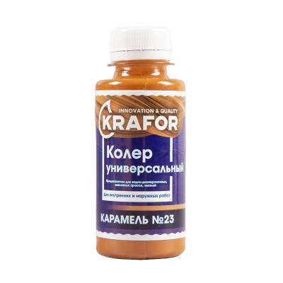 Колер универсальный №23 карамель 100мл (6/108) "Krafor" в Москве