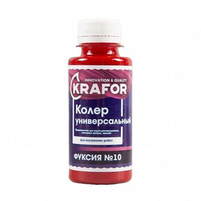 Колер универсальный №10 фуксия 100мл (6/108) "Krafor" в Москве