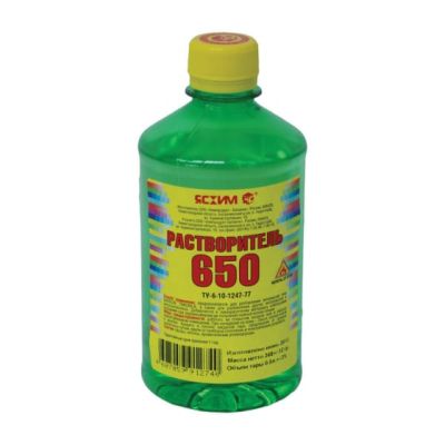 Растворитель 650 0,5л (25) (ПЭТ) Ясхим Новгород в Москве