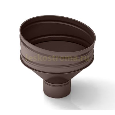 Воронка 100 оцинкованная 0.50 (RAL 8017) в Москве