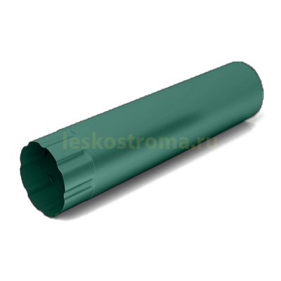 Труба водосточная 100х1000 оцинкованная 0.50 (RAL 6005) в Москве