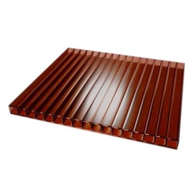 Сотовый поликарбонат UltraPlast 6х2100х6000 (коричневый) в Москве
