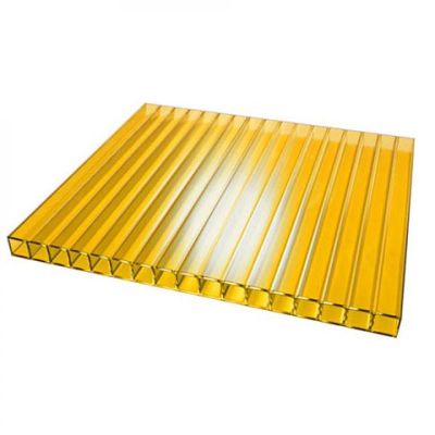 Сотовый поликарбонат UltraPlast 6х2100х6000 (оранжевый) в Москве